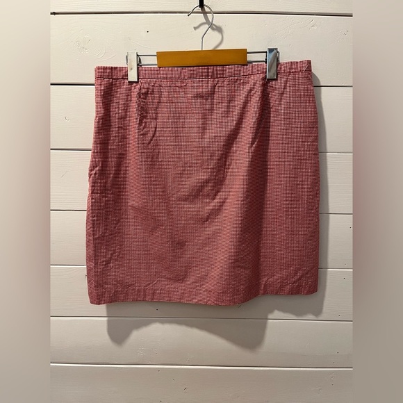❤️TOMMY HILFIGER Red & White Mini Skirt - Size 16 - Picture 4 of 9